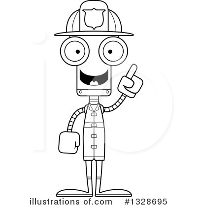 Royalty-Free (RF) Robot Clipart Illustration by Cory Thoman - Stock Sample #1328695