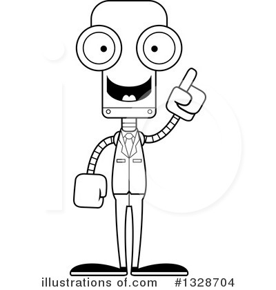 Royalty-Free (RF) Robot Clipart Illustration by Cory Thoman - Stock Sample #1328704