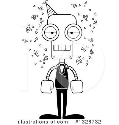 Royalty-Free (RF) Robot Clipart Illustration by Cory Thoman - Stock Sample #1328732