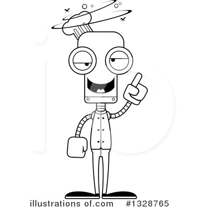 Royalty-Free (RF) Robot Clipart Illustration by Cory Thoman - Stock Sample #1328765