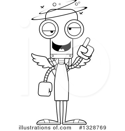 Royalty-Free (RF) Robot Clipart Illustration by Cory Thoman - Stock Sample #1328769