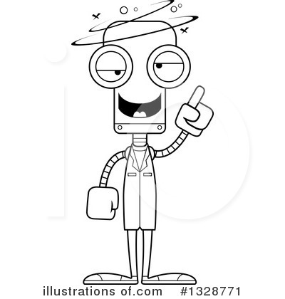 Royalty-Free (RF) Robot Clipart Illustration by Cory Thoman - Stock Sample #1328771