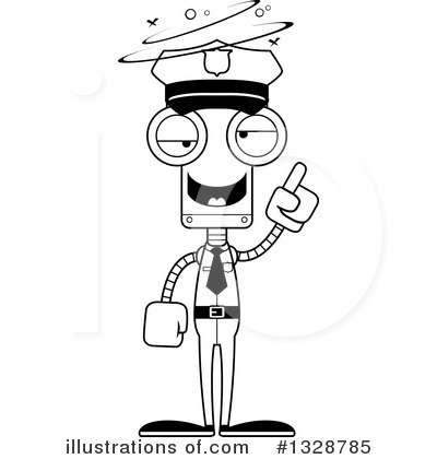 Royalty-Free (RF) Robot Clipart Illustration by Cory Thoman - Stock Sample #1328785