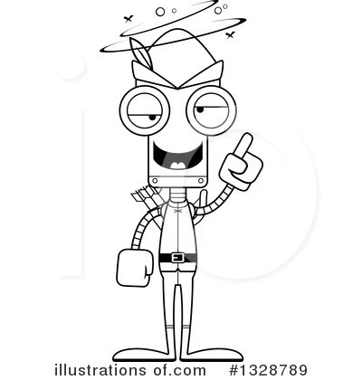Royalty-Free (RF) Robot Clipart Illustration by Cory Thoman - Stock Sample #1328789
