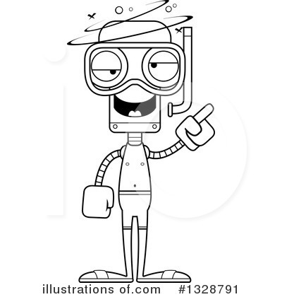 Royalty-Free (RF) Robot Clipart Illustration by Cory Thoman - Stock Sample #1328791