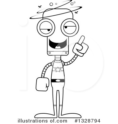 Royalty-Free (RF) Robot Clipart Illustration by Cory Thoman - Stock Sample #1328794