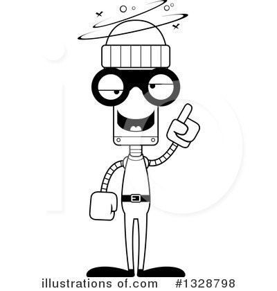 Royalty-Free (RF) Robot Clipart Illustration by Cory Thoman - Stock Sample #1328798