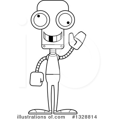 Royalty-Free (RF) Robot Clipart Illustration by Cory Thoman - Stock Sample #1328814