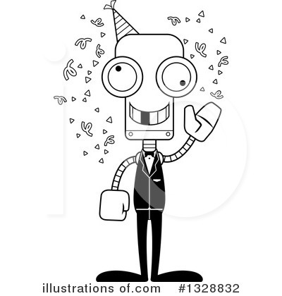 Royalty-Free (RF) Robot Clipart Illustration by Cory Thoman - Stock Sample #1328832