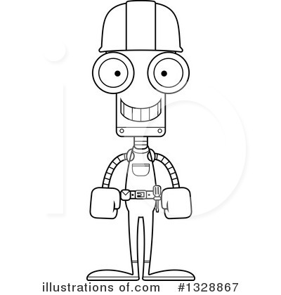 Royalty-Free (RF) Robot Clipart Illustration by Cory Thoman - Stock Sample #1328867