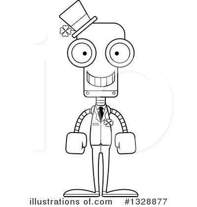 Royalty-Free (RF) Robot Clipart Illustration by Cory Thoman - Stock Sample #1328877