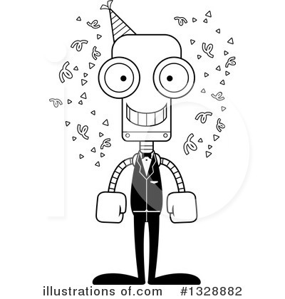 Royalty-Free (RF) Robot Clipart Illustration by Cory Thoman - Stock Sample #1328882