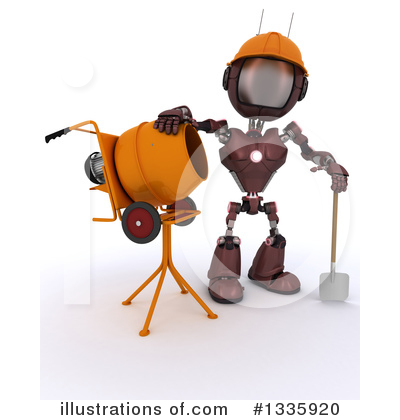 Royalty-Free (RF) Robot Clipart Illustration by KJ Pargeter - Stock Sample #1335920