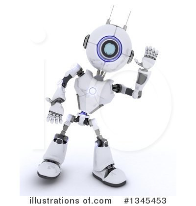 Royalty-Free (RF) Robot Clipart Illustration by KJ Pargeter - Stock Sample #1345453