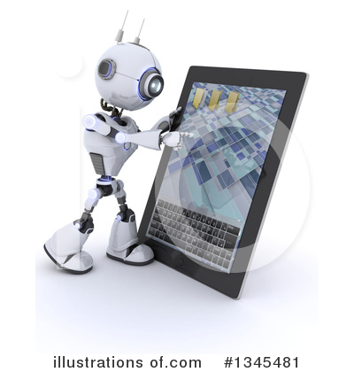 Royalty-Free (RF) Robot Clipart Illustration by KJ Pargeter - Stock Sample #1345481