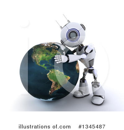 Royalty-Free (RF) Robot Clipart Illustration by KJ Pargeter - Stock Sample #1345487