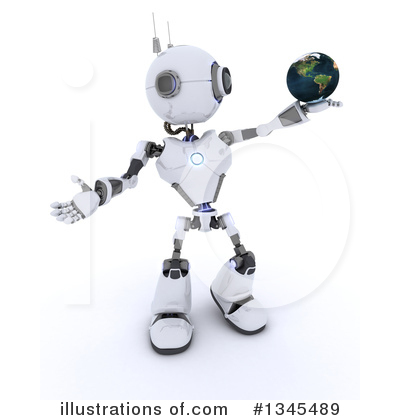 Royalty-Free (RF) Robot Clipart Illustration by KJ Pargeter - Stock Sample #1345489