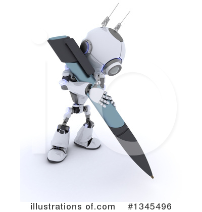 Royalty-Free (RF) Robot Clipart Illustration by KJ Pargeter - Stock Sample #1345496