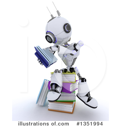 Royalty-Free (RF) Robot Clipart Illustration by KJ Pargeter - Stock Sample #1351994