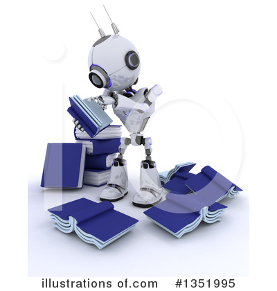 Royalty-Free (RF) Robot Clipart Illustration by KJ Pargeter - Stock Sample #1351995
