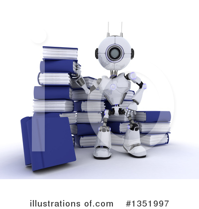 Royalty-Free (RF) Robot Clipart Illustration by KJ Pargeter - Stock Sample #1351997