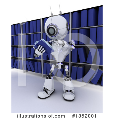 Royalty-Free (RF) Robot Clipart Illustration by KJ Pargeter - Stock Sample #1352001
