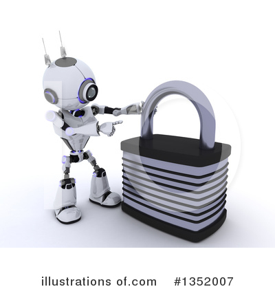 Royalty-Free (RF) Robot Clipart Illustration by KJ Pargeter - Stock Sample #1352007