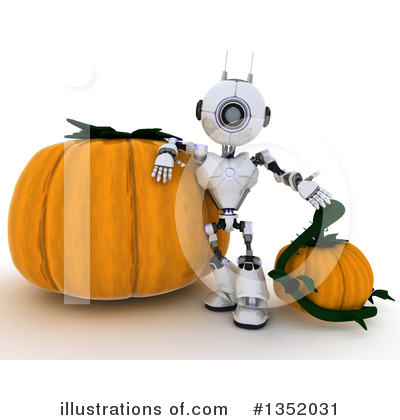 Royalty-Free (RF) Robot Clipart Illustration by KJ Pargeter - Stock Sample #1352031