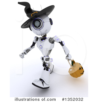 Royalty-Free (RF) Robot Clipart Illustration by KJ Pargeter - Stock Sample #1352032