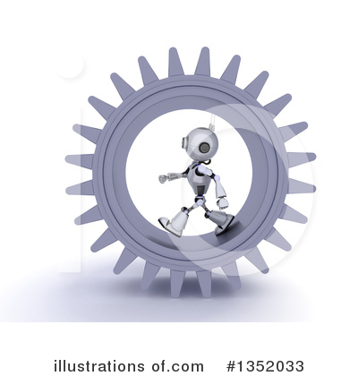 Royalty-Free (RF) Robot Clipart Illustration by KJ Pargeter - Stock Sample #1352033