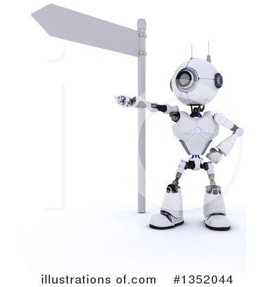 Royalty-Free (RF) Robot Clipart Illustration by KJ Pargeter - Stock Sample #1352044