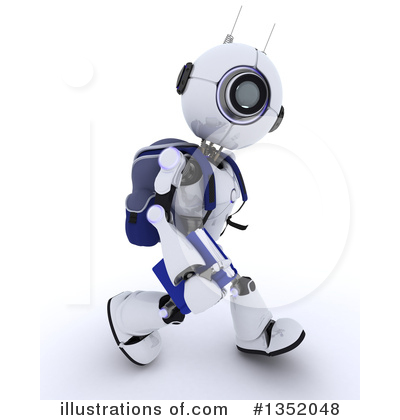 Royalty-Free (RF) Robot Clipart Illustration by KJ Pargeter - Stock Sample #1352048