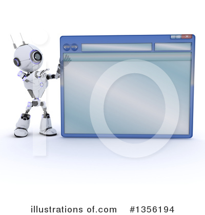 Royalty-Free (RF) Robot Clipart Illustration by KJ Pargeter - Stock Sample #1356194