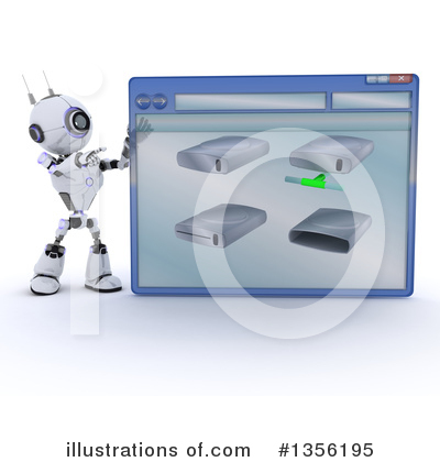Royalty-Free (RF) Robot Clipart Illustration by KJ Pargeter - Stock Sample #1356195
