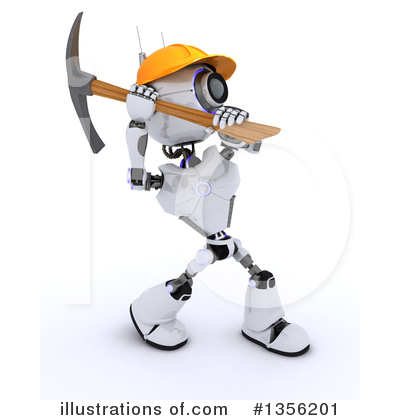 Royalty-Free (RF) Robot Clipart Illustration by KJ Pargeter - Stock Sample #1356201
