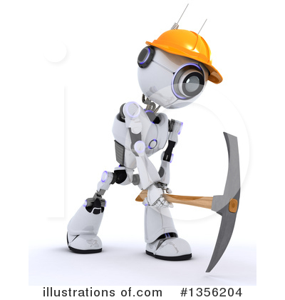 Royalty-Free (RF) Robot Clipart Illustration by KJ Pargeter - Stock Sample #1356204