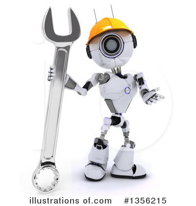 Royalty-Free (RF) Robot Clipart Illustration by KJ Pargeter - Stock Sample #1356215