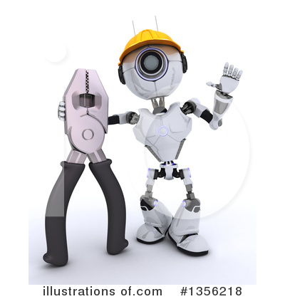 Royalty-Free (RF) Robot Clipart Illustration by KJ Pargeter - Stock Sample #1356218