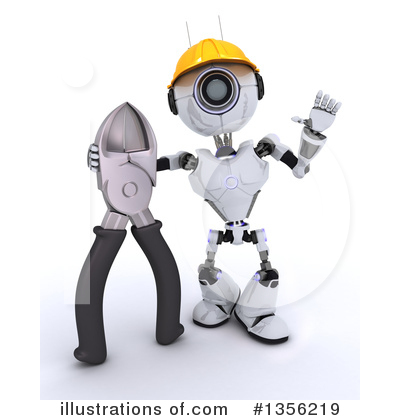 Royalty-Free (RF) Robot Clipart Illustration by KJ Pargeter - Stock Sample #1356219
