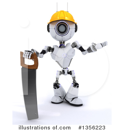 Royalty-Free (RF) Robot Clipart Illustration by KJ Pargeter - Stock Sample #1356223