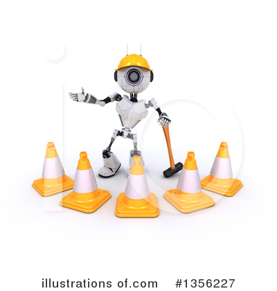 Royalty-Free (RF) Robot Clipart Illustration by KJ Pargeter - Stock Sample #1356227