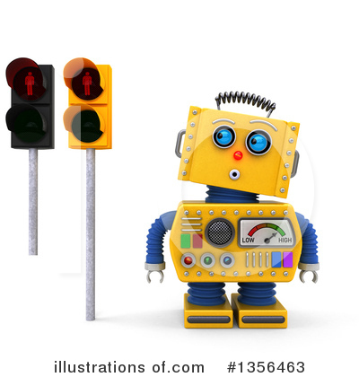 Royalty-Free (RF) Robot Clipart Illustration by stockillustrations - Stock Sample #1356463