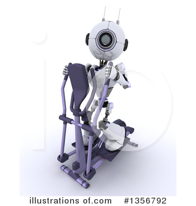 Royalty-Free (RF) Robot Clipart Illustration by KJ Pargeter - Stock Sample #1356792