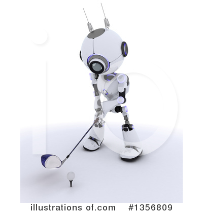 Royalty-Free (RF) Robot Clipart Illustration by KJ Pargeter - Stock Sample #1356809