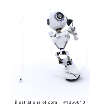 Royalty-Free (RF) Robot Clipart Illustration by KJ Pargeter - Stock Sample #1356810