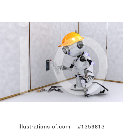 Royalty-Free (RF) Robot Clipart Illustration by KJ Pargeter - Stock Sample #1356813