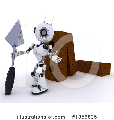 Royalty-Free (RF) Robot Clipart Illustration by KJ Pargeter - Stock Sample #1356835