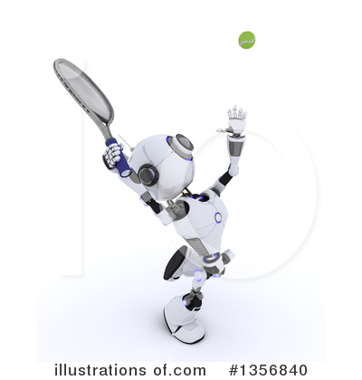 Royalty-Free (RF) Robot Clipart Illustration by KJ Pargeter - Stock Sample #1356840