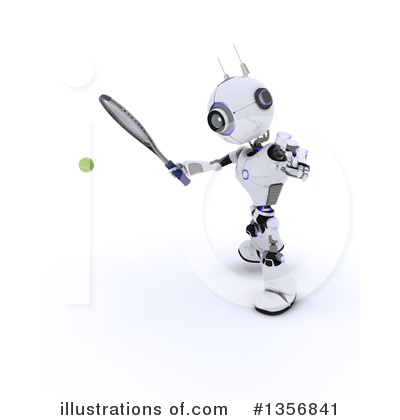 Royalty-Free (RF) Robot Clipart Illustration by KJ Pargeter - Stock Sample #1356841