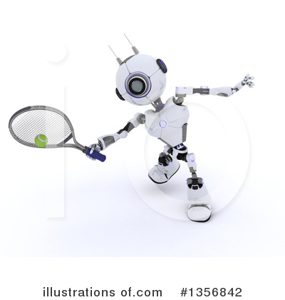 Royalty-Free (RF) Robot Clipart Illustration by KJ Pargeter - Stock Sample #1356842